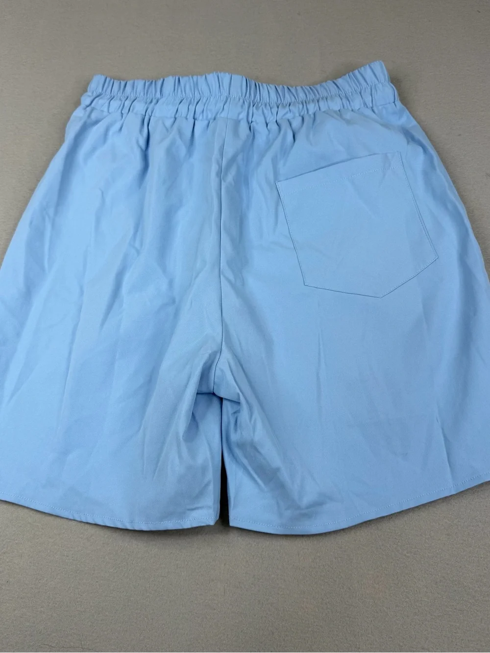 ROMWE Los Angeles Graphic Basketball Shorts Men’s M Blue Y2K NWT Drawstring